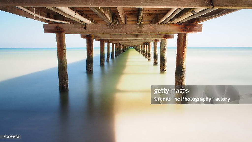 Under the boardwalk