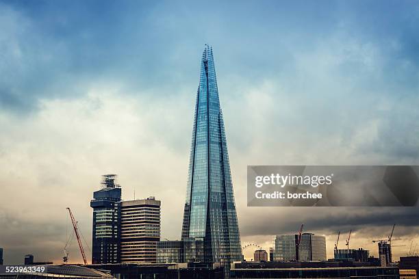 londres - shard-london-bridge imagens e fotografias de stock