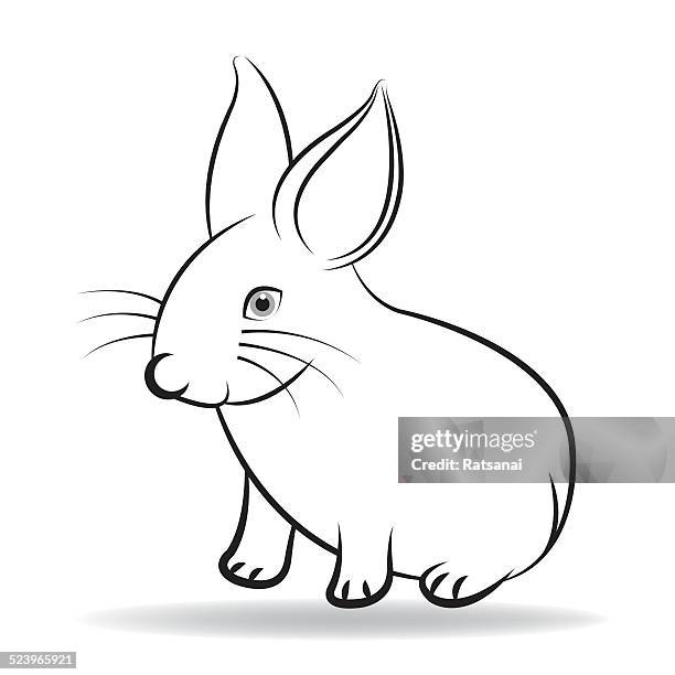 bildbanksillustrationer, clip art samt tecknat material och ikoner med rabbit - hare viltkött