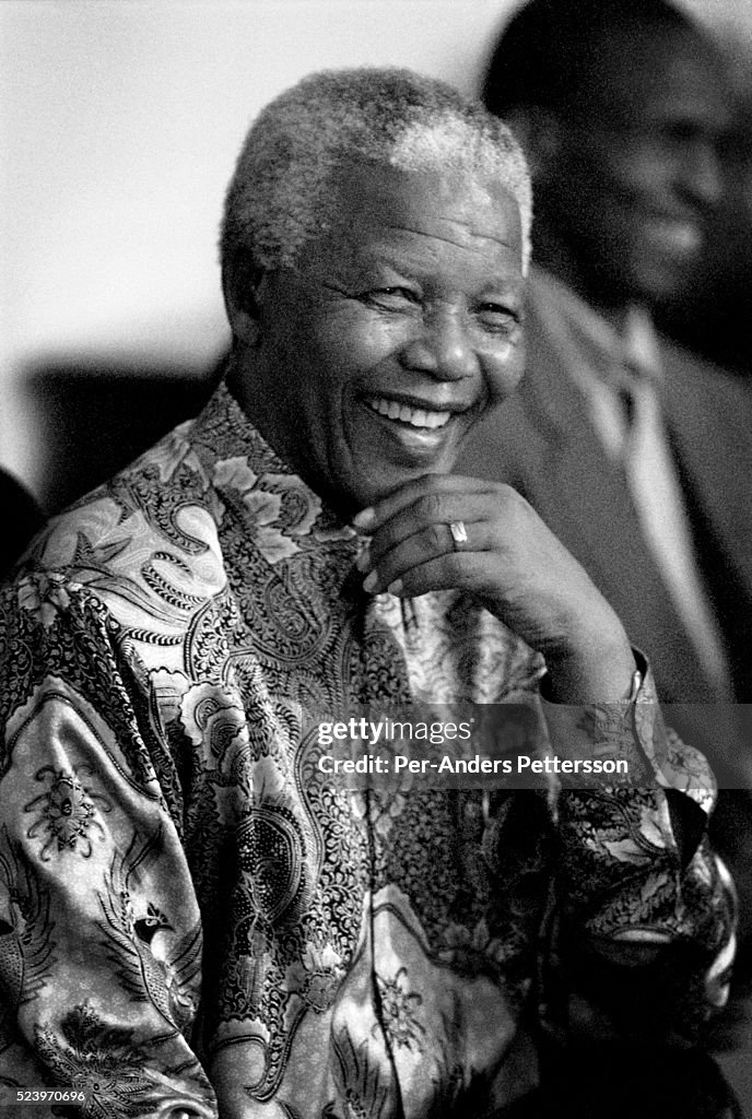 Nelson Mandela in 1999