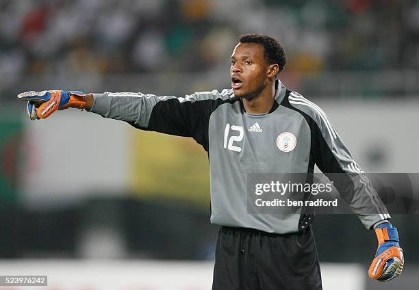 Goalkeeper Austine Ejide of Nigeria during the African Cup of Nations 2008 Group B match between Nigeria and Ivory Coast at Sekondi Stadium, Ghana,...