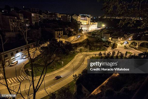 Night view of the Sanctuary of the Cave of Saint Ignatius, in Manresa, Spain, 14 October 2014, created to honor the place where, according to...