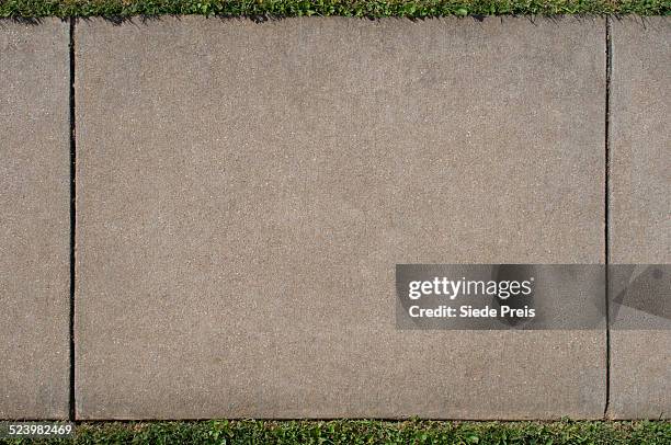 sidewalk section from overhead - pavement stock pictures, royalty-free photos & images