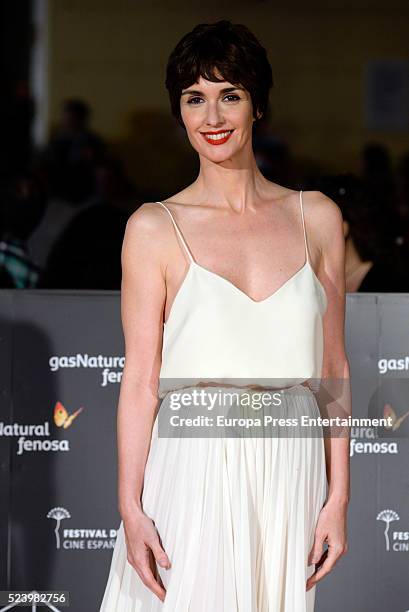 Paz Vega attends the 19th Malaga Spanish Film Festival at Cervantes Theater on April 23, 2016 in Malaga, Spain.