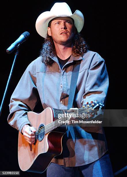 Blake Shelton performing as part of the Shock'n Y' All Fall tour 2003. Event held at Shoreline Amphitheater.