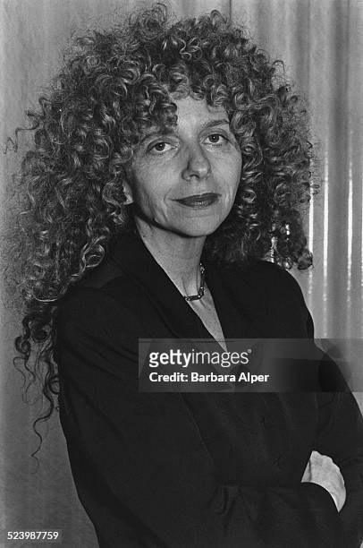 American conceptual artist Barbara Kruger, New York City, USA, 21st April 1989.