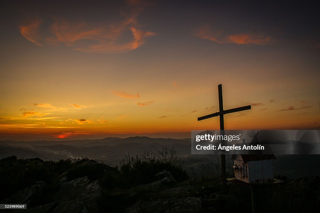 Sunset in Mount Oiz