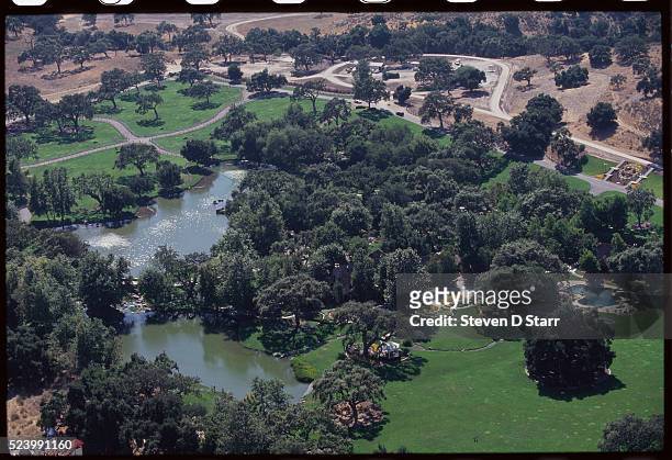 Trees and ponds are spread over the grounds of Michael Jackson's home, Neverland Ranch. Neverland is located in the Santa Ynez Valley, in Santa...