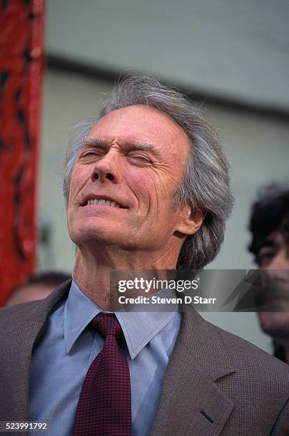 Clint Eastwood at Movie Premiere, Nachrichtenfoto