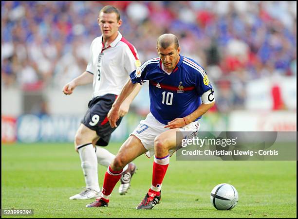 Zinedine Zidane and Wayne Rooney.