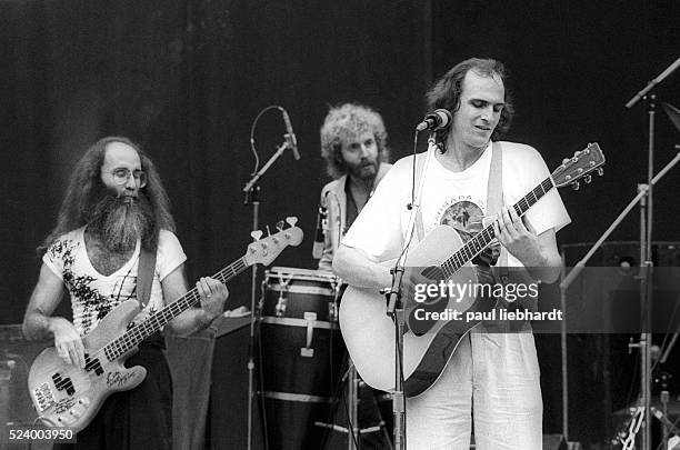 James Taylor in concert at the Santa Barbara County Bowl, Santa Barbara, California.