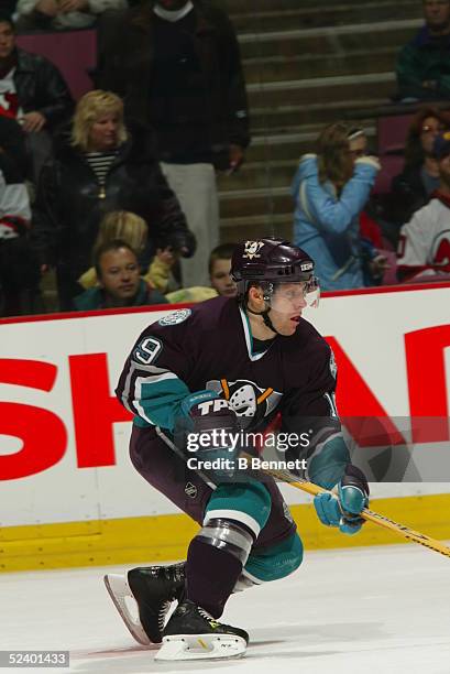 Player Andy Mcdonald of the Anaheim Mighty Ducks.