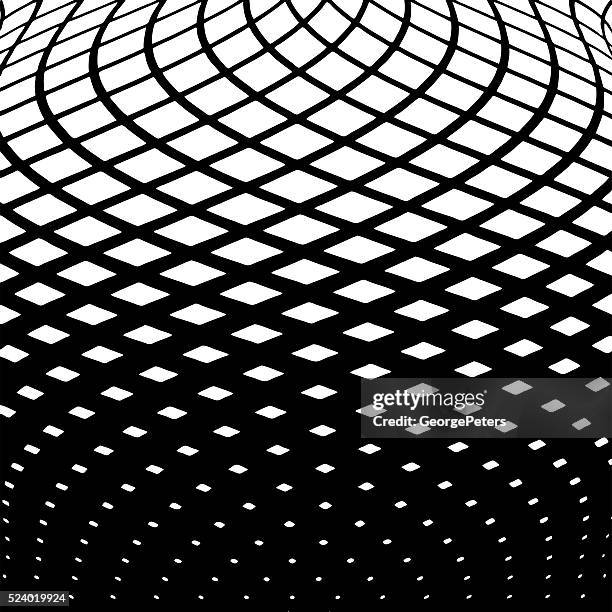 wavy grid halftone pattern background - streaming services stock illustrations