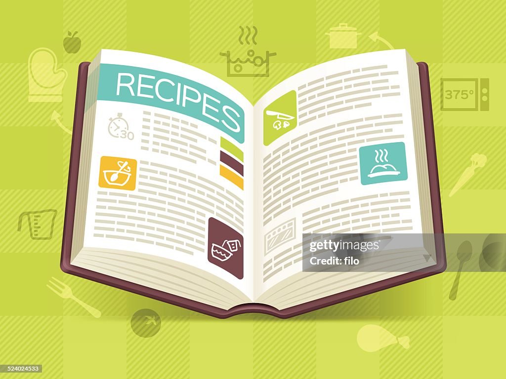 Recipe Cookbook High-Res Vector Graphic - Getty Images