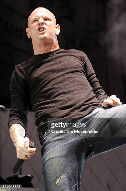 Corey Taylor of Stone Sour performs as part of the "Rockstar Energy Uproar Festival" at the Sleep Train Amphitheatre in Wheatland, California