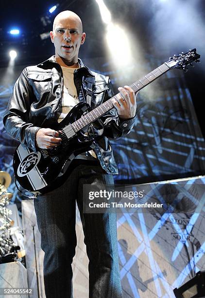 Josh Rand of Stone Sour performs as part of the "Rockstar Energy Uproar Festival" at the Sleep Train Amphitheatre in Wheatland, California