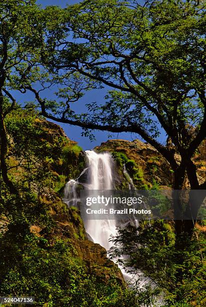 Cerradao waterfall , .at Canastra Range National Park - Minas Gerais State, Brazil.