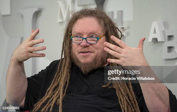 American writer, computer scientist, and composer of classical music Jaron Zepel Lanier, a pioneer in the field of virtual reality and co-founder of...