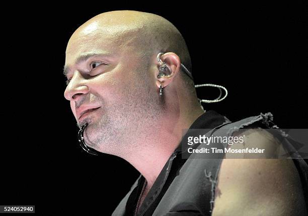 Dave Draiman of Disturbed performs as part of the "Rockstar Energy Uproar Festival" at the Sleep Train Amphitheatre in Wheatland, California