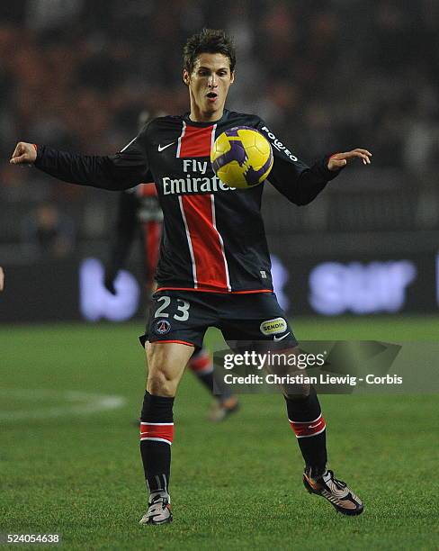 Jeremy Clement during the French Ligue 1 soccer match between Paris Saint Germain and Valenciennes FC.
