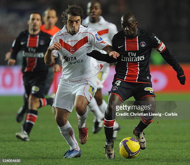 Claude Makelele during the French Ligue 1 soccer match between Paris Saint Germain and Valenciennes FC.