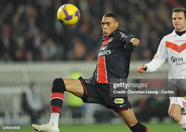 Guillaume Hoarau during the French Ligue 1 soccer match between Paris Saint Germain and Valenciennes FC.