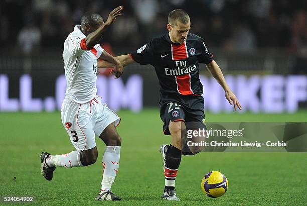 Jerome Rothen during the French Ligue 1 soccer match between Paris Saint Germain and Valenciennes FC.