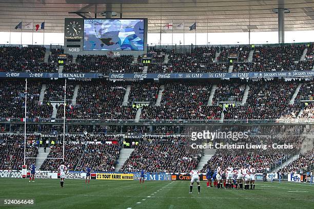 Rugby Six Nations Tournament, season 2005-2006: France vs England. France won 31-6. The Stade de France.