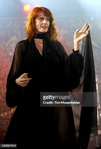Florence Welch of Florence and the Machine performs as part of Day Two of the 2011 Bonnaroo Music and Arts Festival in Manchester, Tennessee.