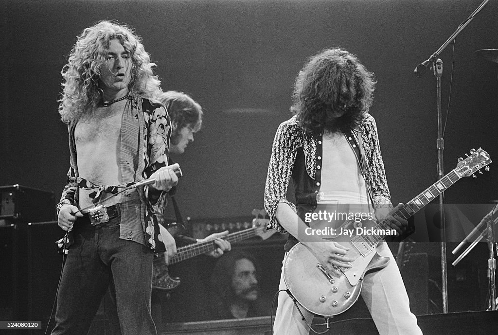 Led Zeppelin Performing in Concert