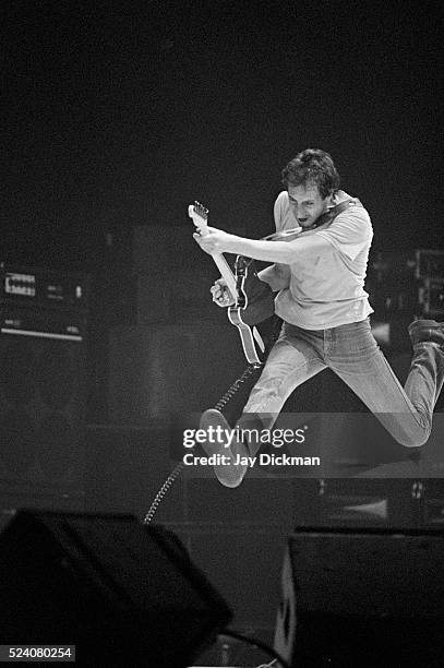 Guitarist Pete Townshend Jumping