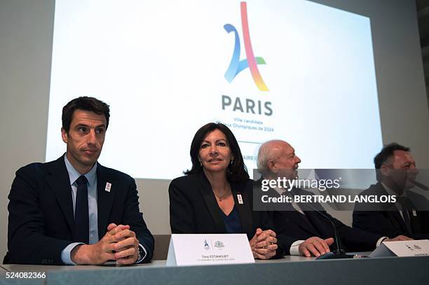 French slalom canoeist and co-president of the French National Olympic and Sports Committee of Paris' candidacy for the 2024 Olympic games Tony...