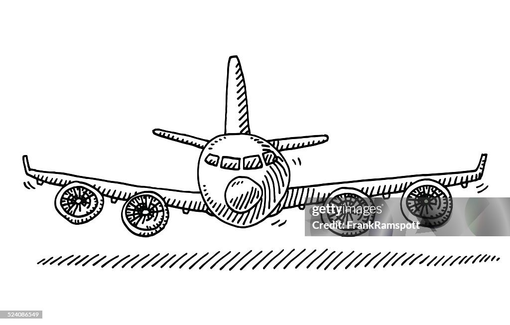 Simple Airplane Drawing
