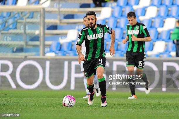 Francesco Magnanelli Sassuolo's midfielder in action during the US Sassuolo Calcio vs Unione Calcio Sampdoria Serie A football championship where the...