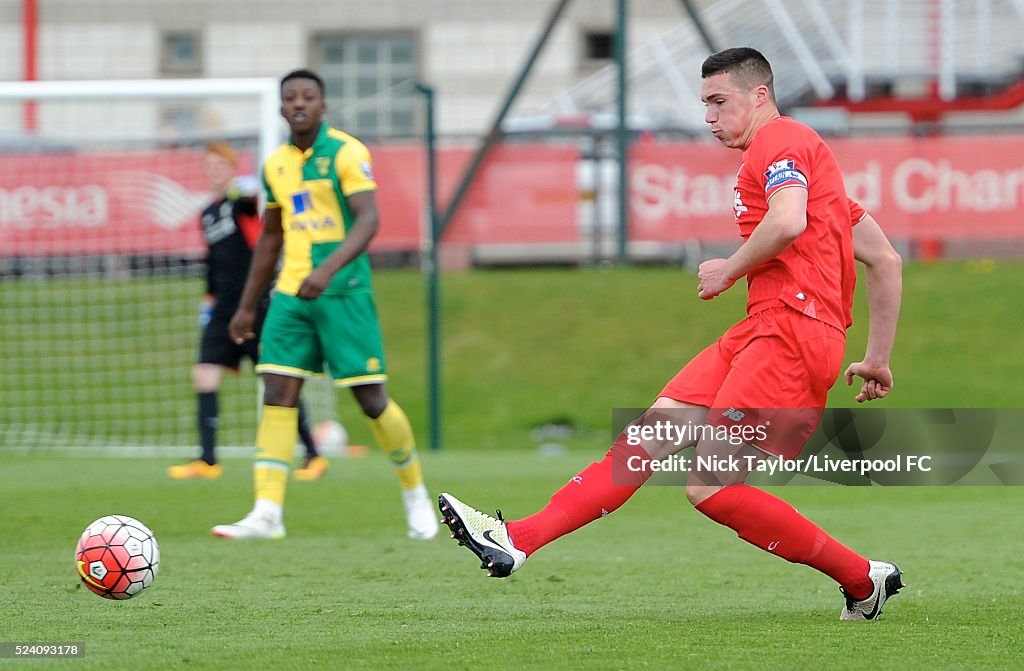 Liverpool v Norwich City: U21 Premier League