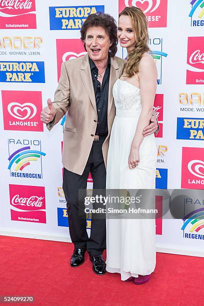 Olaf Malolepski and Pia Malo attend the Radio Regenbogen Award 2016 at Europapark on April 22, 2016 in Rust, Germany.