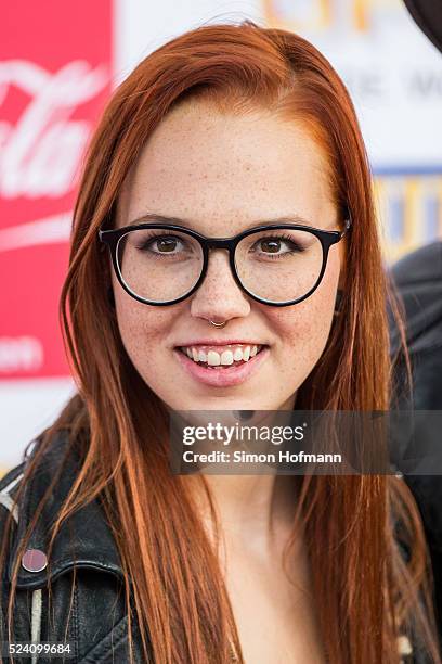 Stefanie Heinzmann attends the Radio Regenbogen Award 2016 at Europapark on April 22, 2016 in Rust, Germany.