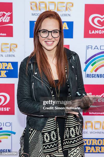 Stefanie Heinzmann attends the Radio Regenbogen Award 2016 at Europapark on April 22, 2016 in Rust, Germany.