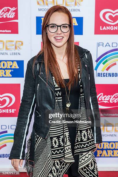 Stefanie Heinzmann attends the Radio Regenbogen Award 2016 at Europapark on April 22, 2016 in Rust, Germany.