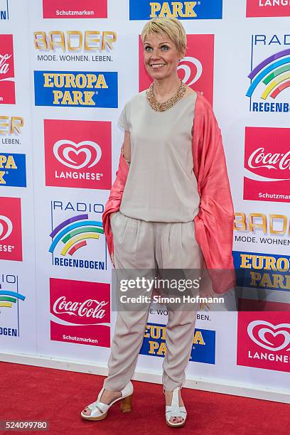 Cordula Stratmann attends the Radio Regenbogen Award 2016 at Europapark on April 22, 2016 in Rust, Germany.