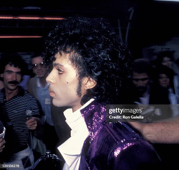 Prince attends the premiere of "Purple Rain" on July 26, 1984 at Mann Chinese Theater in Hollywood, California.