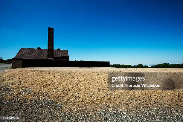 Crematorium in Buchenwald concentration camp near Weimar, Germany, 21 July 2013. The camp, established by the Nazis in 1937, was one of the first and...