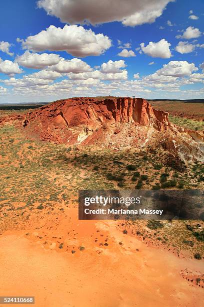 Alice Springs, Northern Territory, Australia - Aerial images of the outback in central Australia over Henbury Cattle Station. Henbury station which...