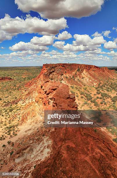 Alice Springs, Northern Territory, Australia - Aerial images of the outback in central Australia over Henbury Cattle Station. Henbury station which...
