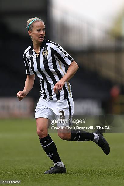 Aivi Luik of Notts County Ladies in action during the FA WSL match between Notts County Ladies and Reading FC Women at Meadow Lane on April 24, 2016...