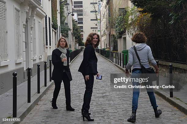 Nathalie Kosciusko-Morizet, French right wing UMP candidate for the mayoral election in Paris voting during the second round of the French municipal...