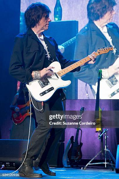 Jeff Beck performs in concert at Cedar Park Center on April 30, 2015 in Cedar Park, Texas.