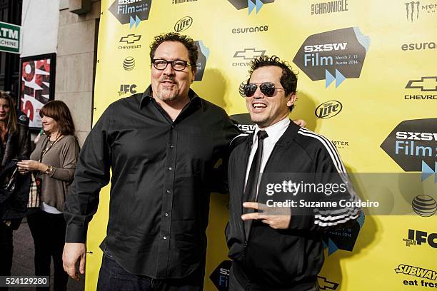 John Leguizamo , Emjay Anthony, Jon Favreau, King Zapata, Johnny Bradley, Johnny Radelat, and Gary Clark Jr, Roy Choi, Aaron Franklin, attend the...