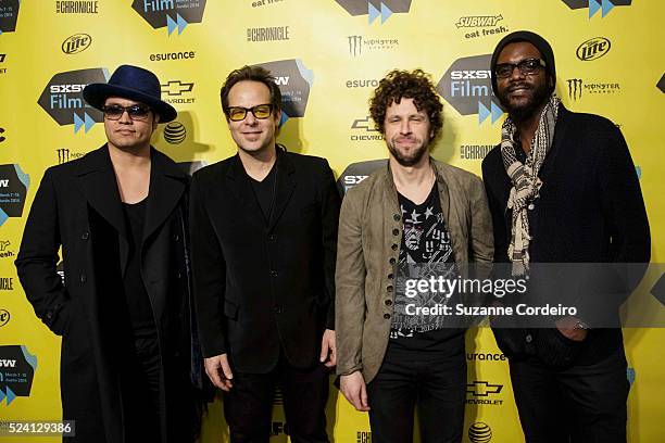 John Leguizamo , Emjay Anthony, Jon Favreau, King Zapata, Johnny Bradley, Johnny Radelat, and Gary Clark Jr, Roy Choi, Aaron Franklin, attend the...