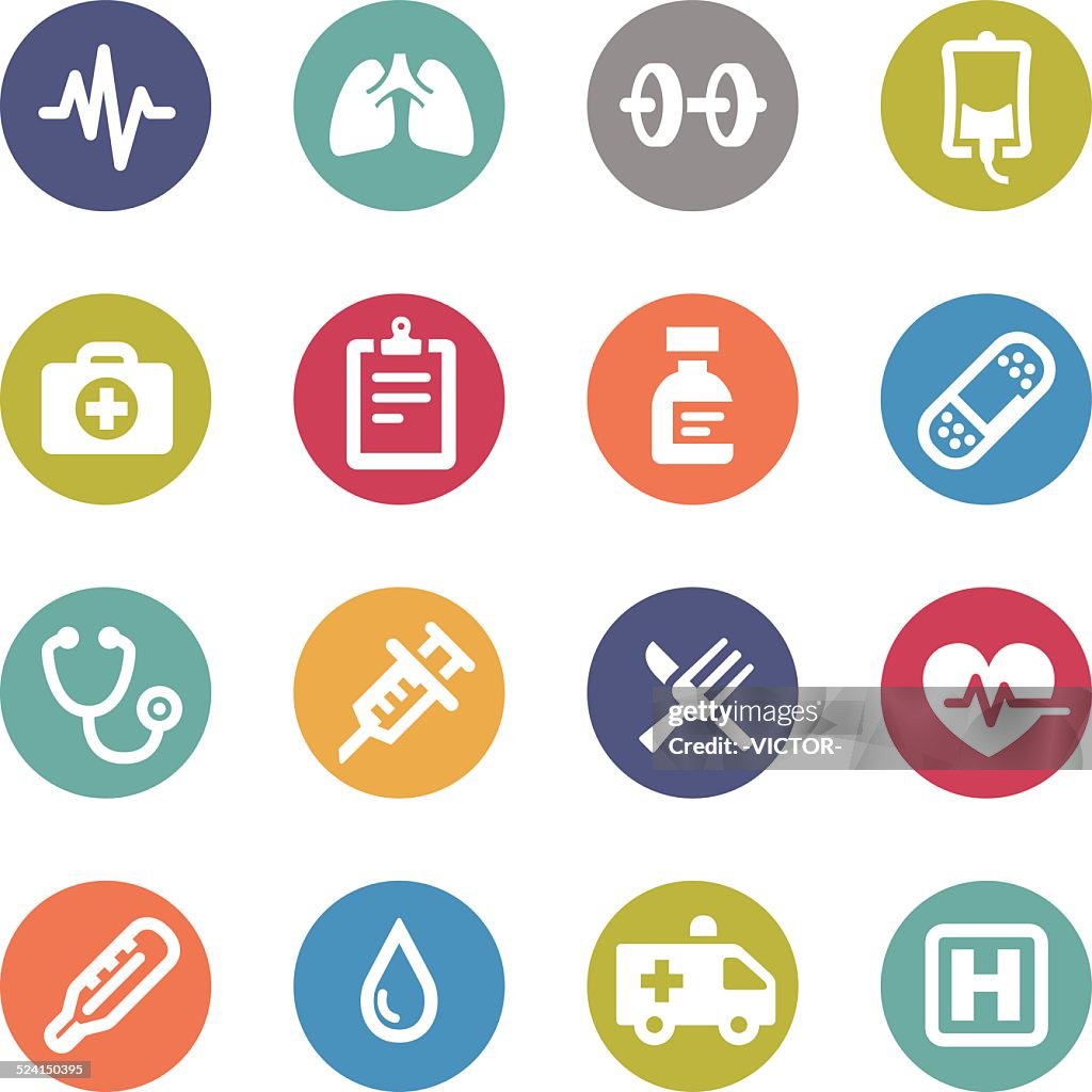 Healthcare Icons - Circle Series